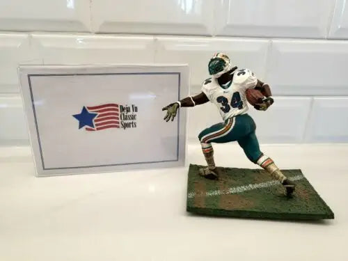 Football player figurine of Ricky Williams from Miami Dolphins McFarlane SportsPicks series
