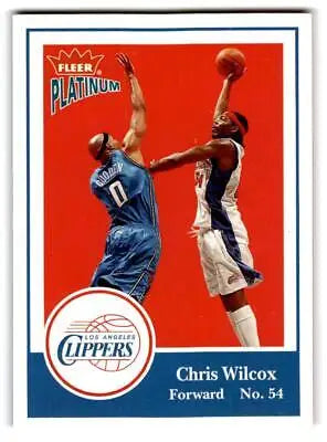 Chris Wilcox trading card from 2003-04 Fleer Platinum #62 collectible sports card