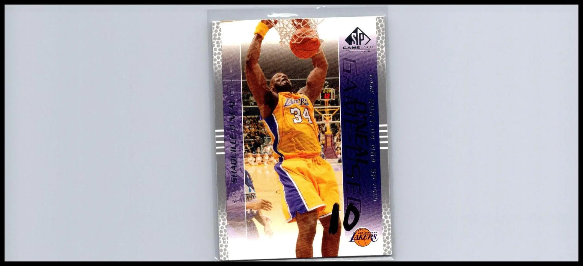 Shaquille O’Neal basketball card from 2003-04 SP Game Used trading cards collection