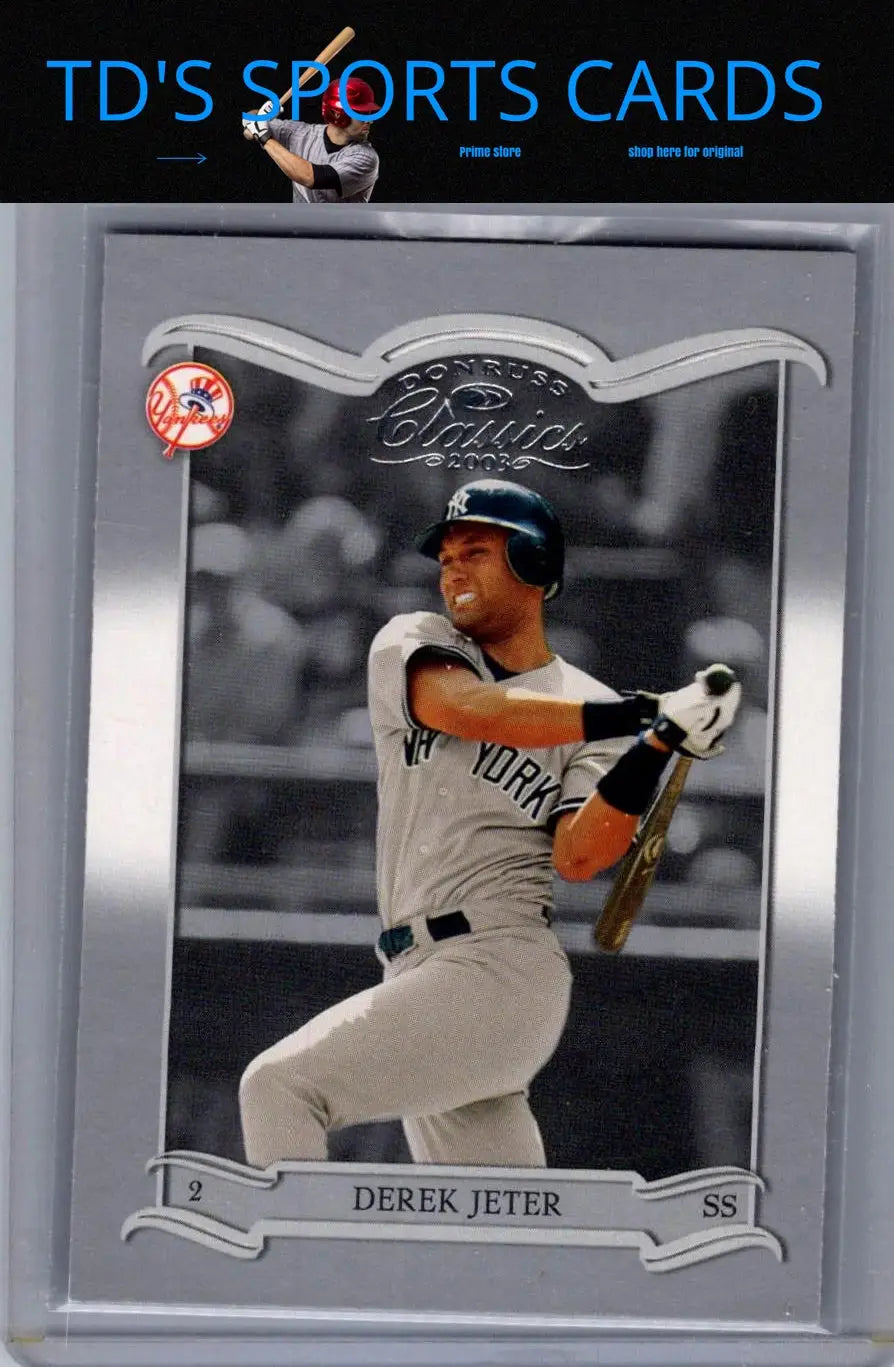 Derek Jeter baseball card from 2003 Donruss Classics series