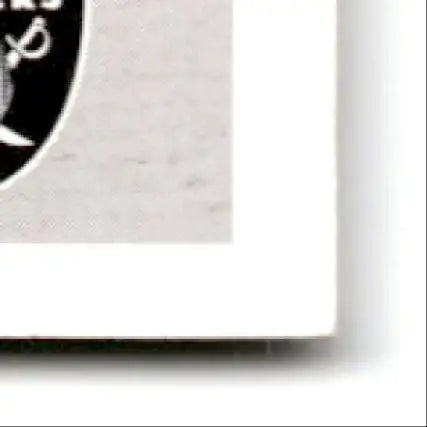 Close-up of a glossy Score Football Jerry Rice photo print with dark emblem