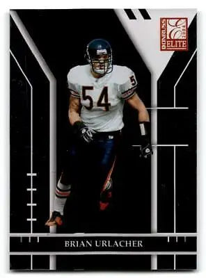 Brian Urlacher 2004 Donruss Elite #18 trading card featuring the iconic NFL linebacker