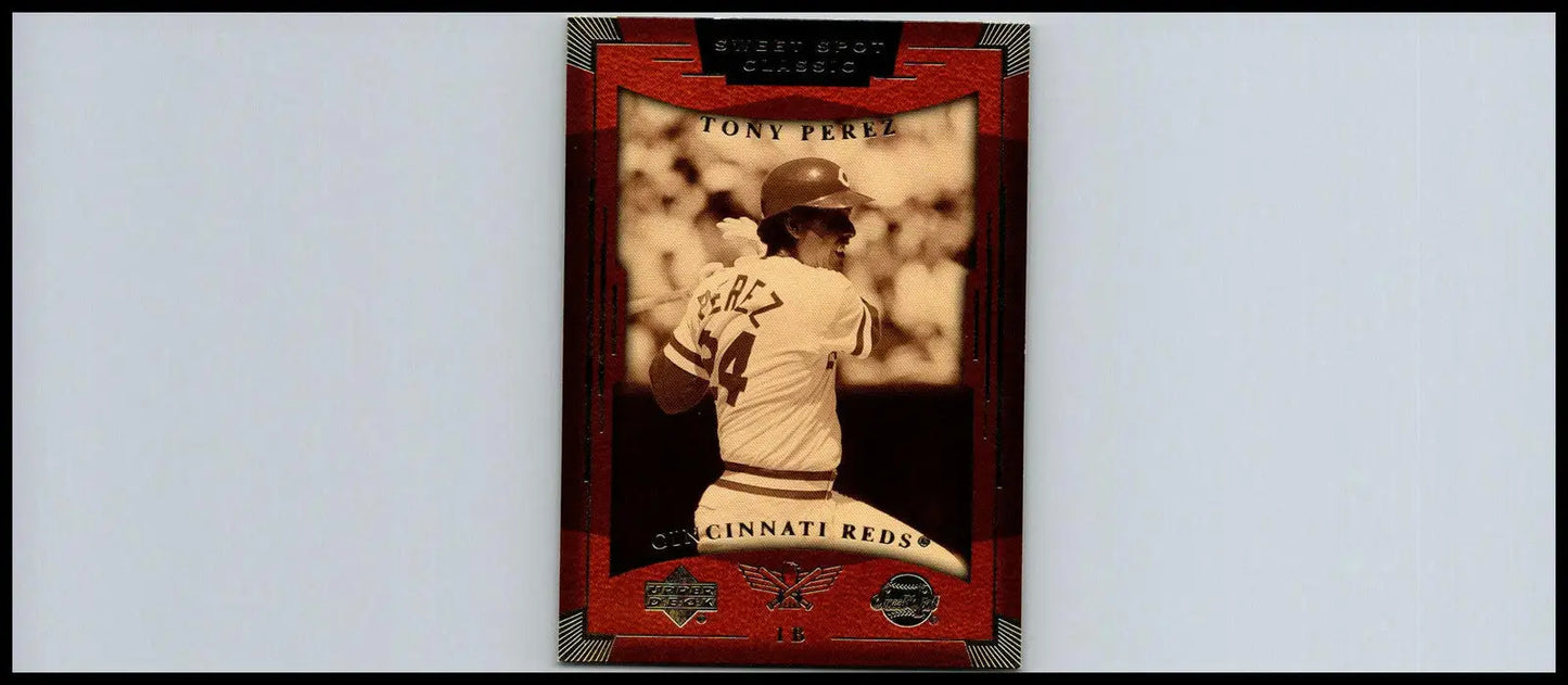 Tony Perez baseball card from 2004 Upper Deck Sweet Spot Classic #83 коллекция