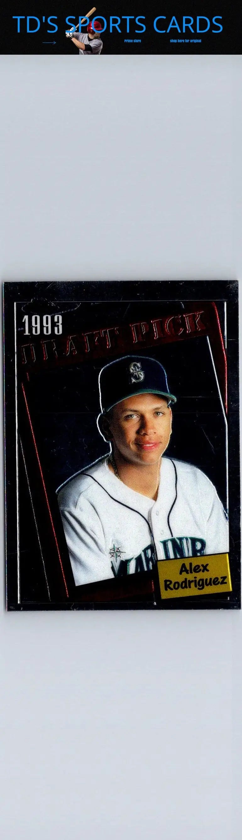 2005 Topps #ARI1 Alex Rodriguez baseball card featuring A-Rod as spokesman