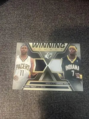 Basketball trading card featuring Jamaal Tinsley and Jermaine ONeal from SPx Winning Combos series