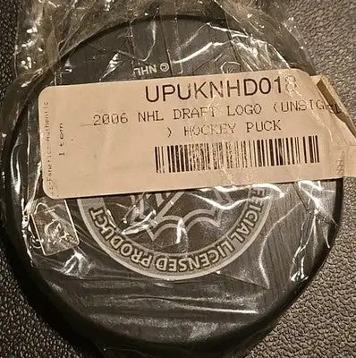 Sealed 2006 NHL Draft Hockey Puck with NHL Draft logo for collectible hockey fans