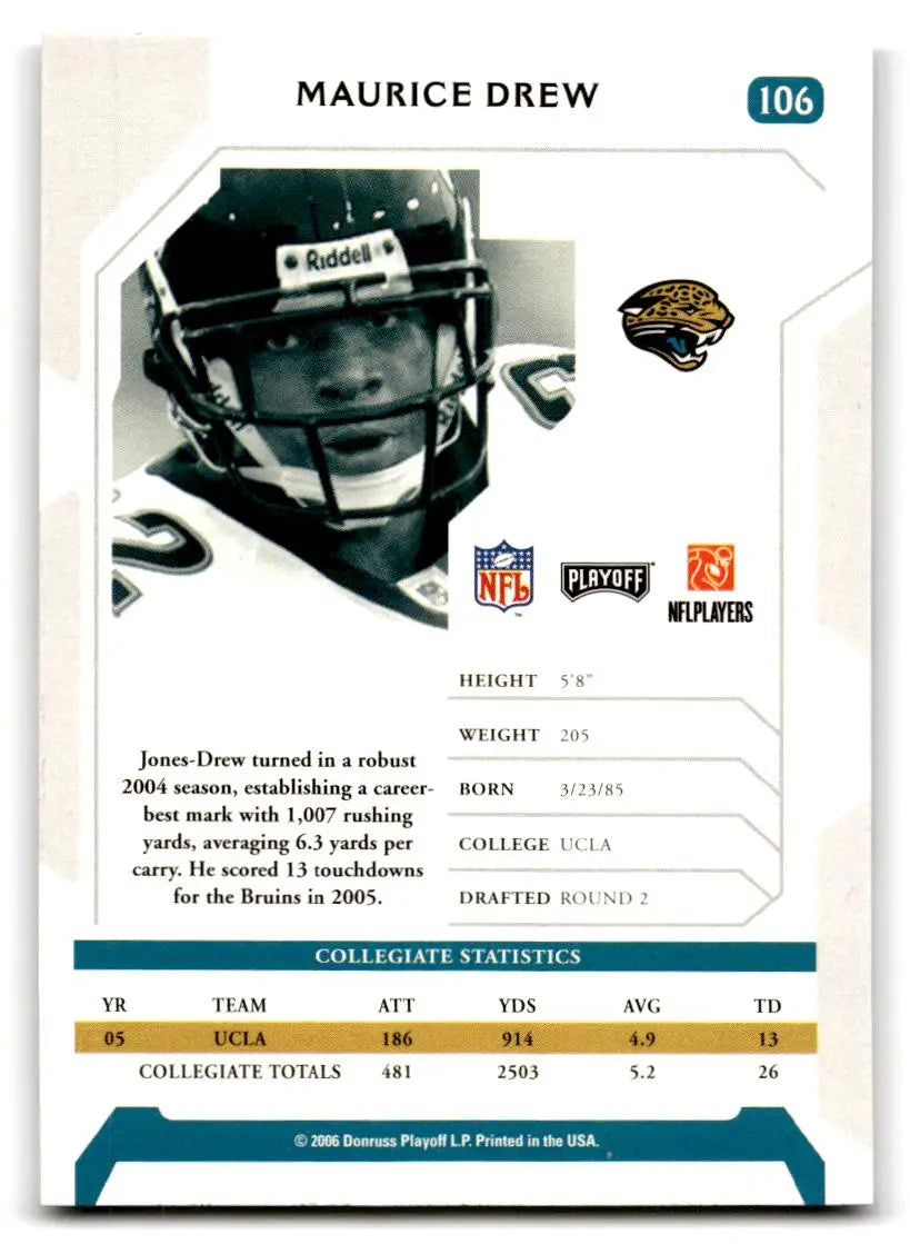 2006 Playoff NFL Playoffs #106 Maurice Drew - Trading Card