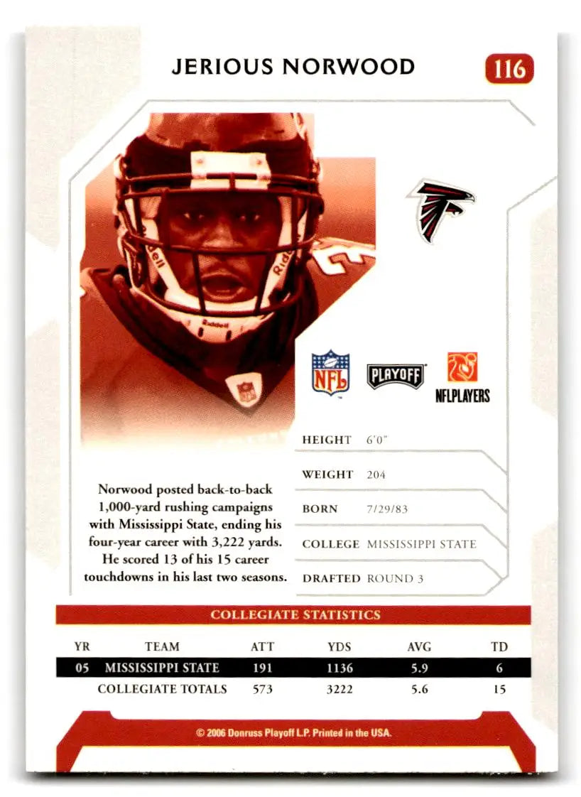 2006 Playoff NFL Playoffs #116 Jerious Norwood - Trading Cards