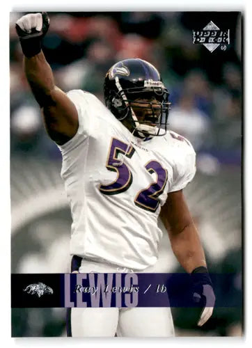 Original gloss 2006 Upper Deck Ray Lewis football card Ravens ID 77454