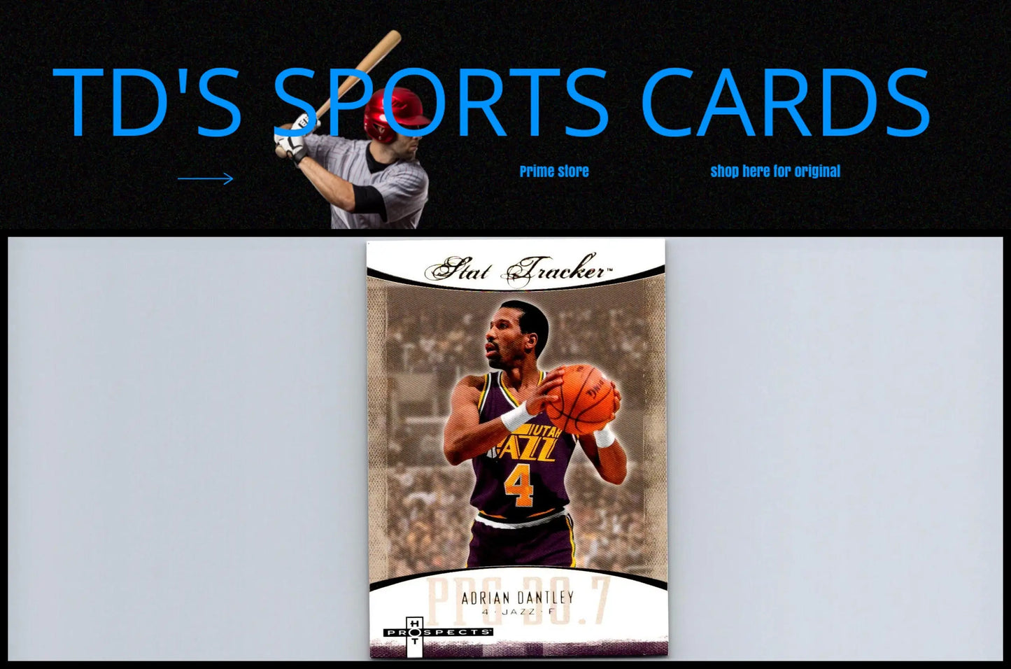 Adrian Dantley basketball card from Fleer Hot Prospects Stat Tracker collection