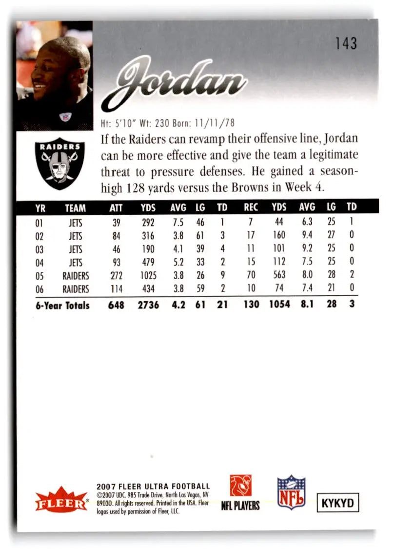 2007 Ultra #143 LaMont Jordan - Trading Card