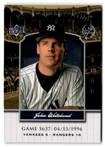 John Wetteland baseball card from 2008 Upper Deck Yankee Stadium Legacy Collection