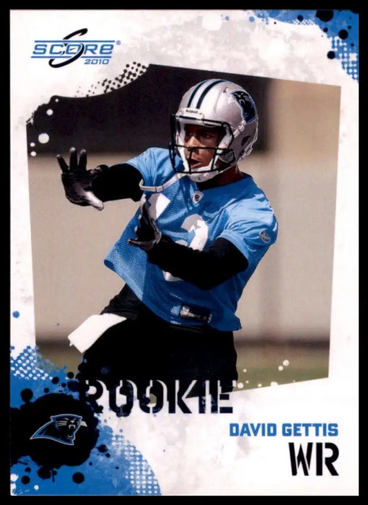 2010 Score Rookie David Gettis #329 Carolina Panthers Football Card NFL Sports - Football Card