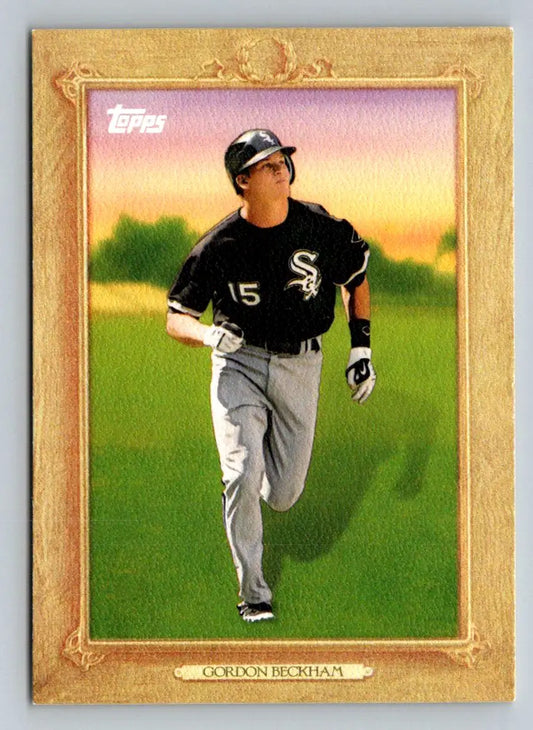Gordon Beckham Turkey Red baseball card from 2010 Topps #TR29, Chicago White Sox collectible