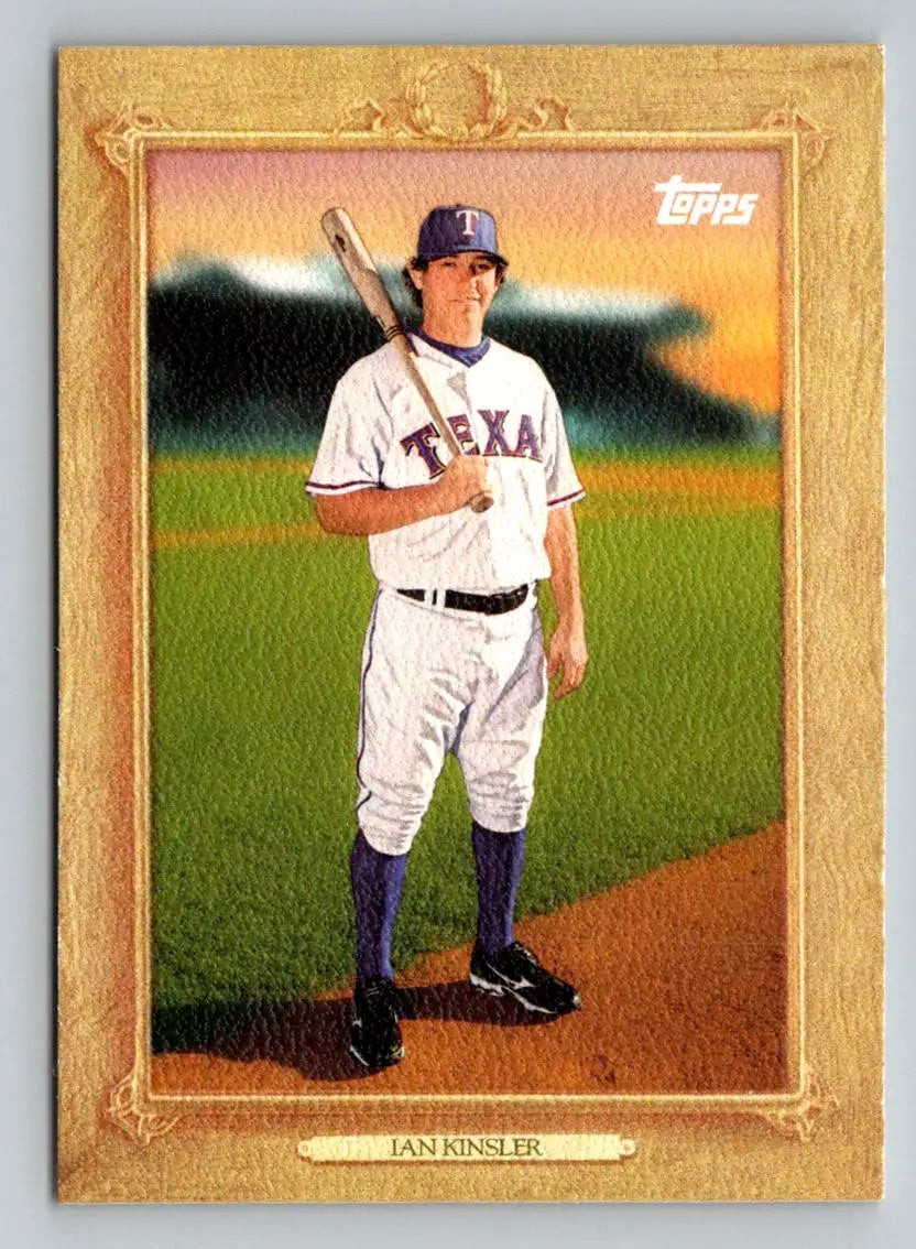 Ian Kinsler 2010 Topps #TR42 Turkey Red baseball card Texas Rangers collectible