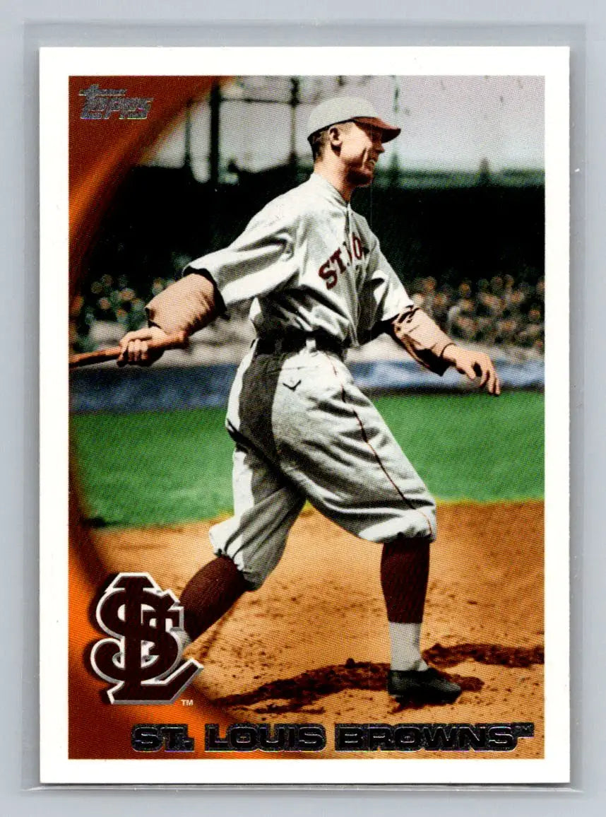 Vintage Baseball Card of St. Louis Browns Legend from 2010 Topps Update Trading Cards