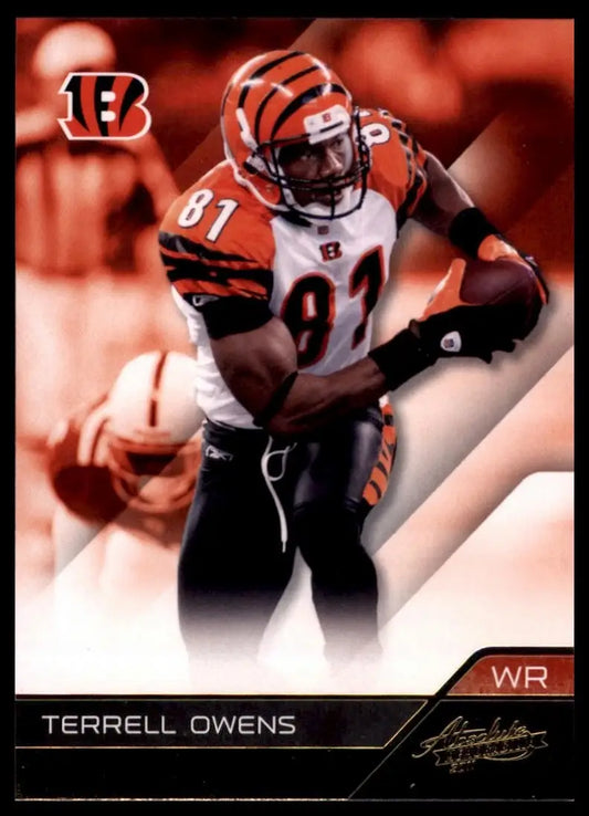 2011 Panini Absolute Memorabilia Terrell Owens #25 Cincinnati Benglas Football - Football Card