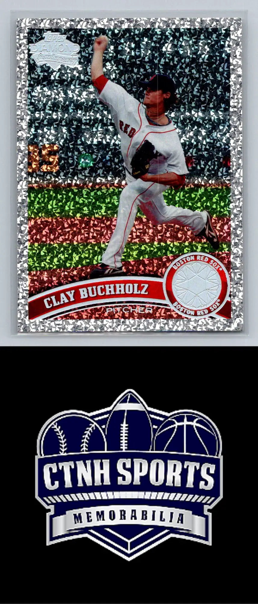 2011 Topps #208 Clay Buchholz Diamond Anniversary Boston Red Sox baseball card