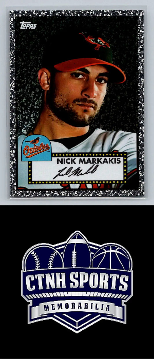 Nick Markakis Black Diamond baseball card from 2011 Topps #44 Baltimore Orioles