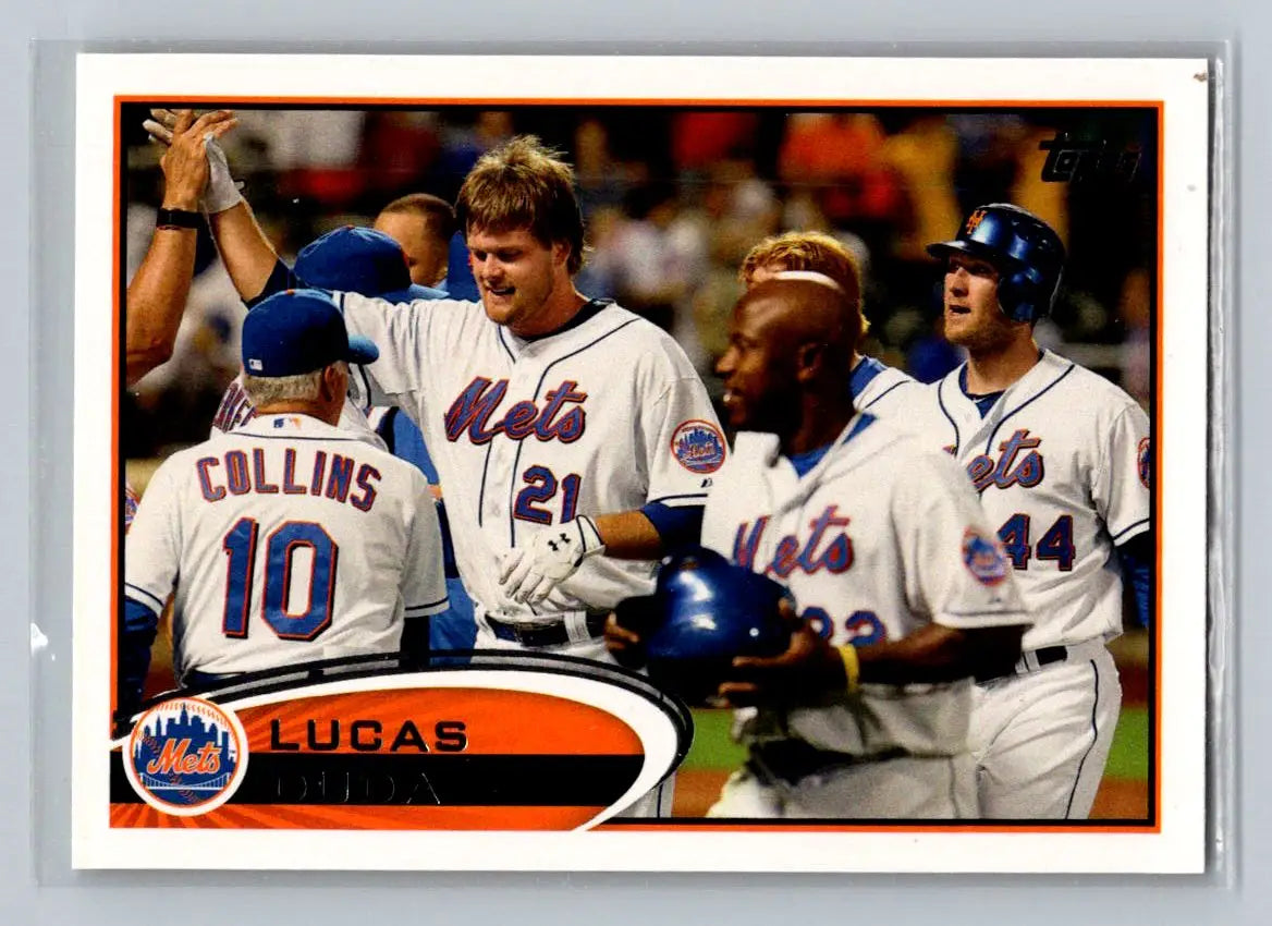 2012 Topps #128B Lucas Duda New York Mets baseball card for collectors and fans