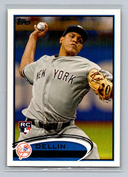 Dellin Betances baseball card 2012 Topps #252a Dellin Betances New York Yankees rookie