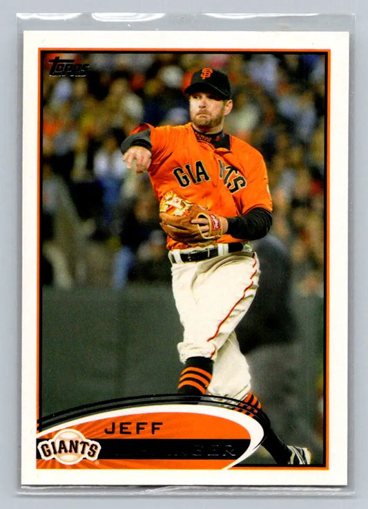 Jeff Keppinger baseball card from 2012 Topps #298a featuring San Francisco Giants