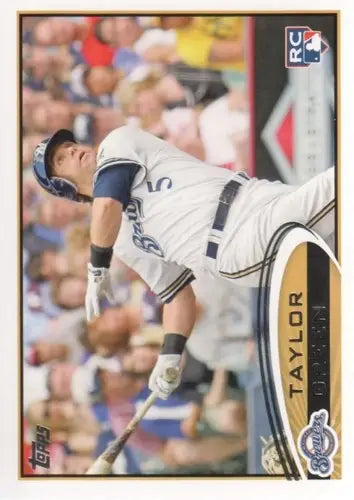2012 Topps Taylor Green rookie Brewers baseball card with original gloss ID 71955