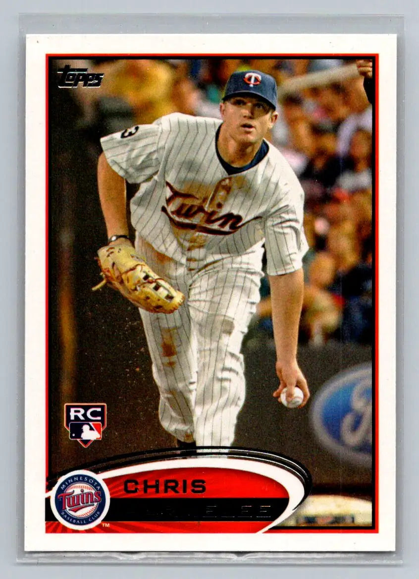 Baseball card of Chris Parmelee from 2012 Topps #95a Minnesota Twins Rookie