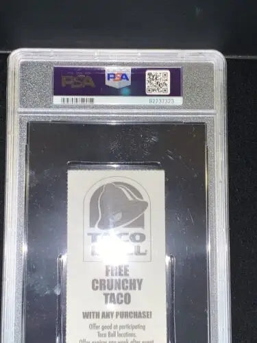 Graded Taco Bell coupon with 2013 Baylor Bears Football Ticket at Floyd Casey Stadium