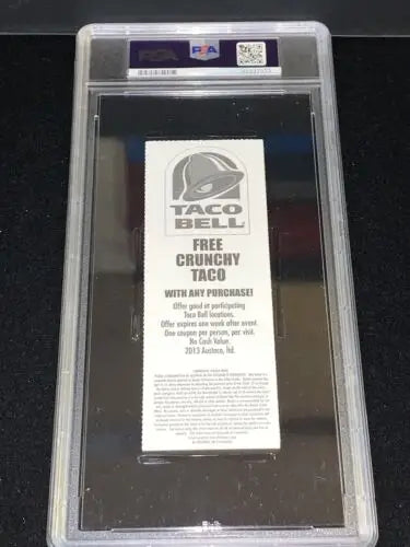 Graded Taco Bell coupon for Baylor Bears Football final game at Floyd Casey Stadium