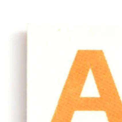 Orange letter A on white card from Topps Baseball Heritage J.D. Martinez #38