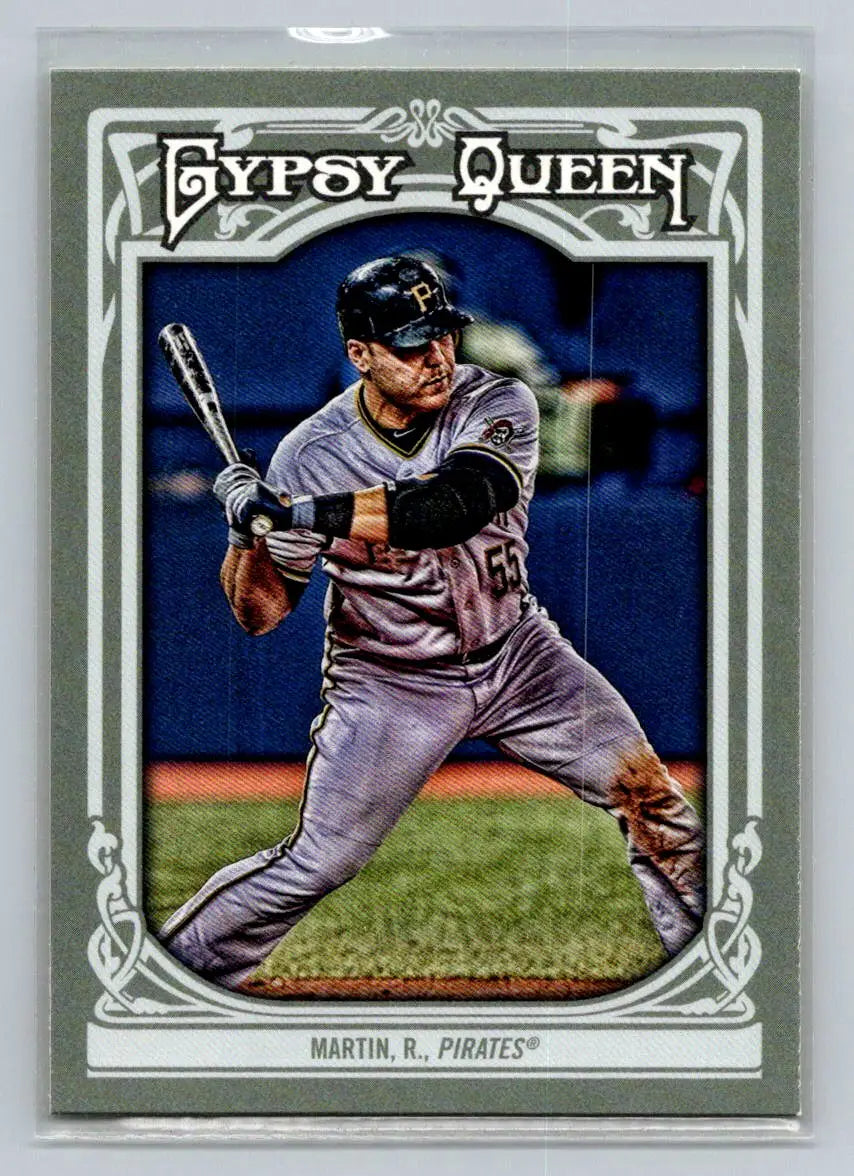 Russell Martin 2013 Topps Gypsy Queen #165 baseball card featuring the Pittsburgh Pirates