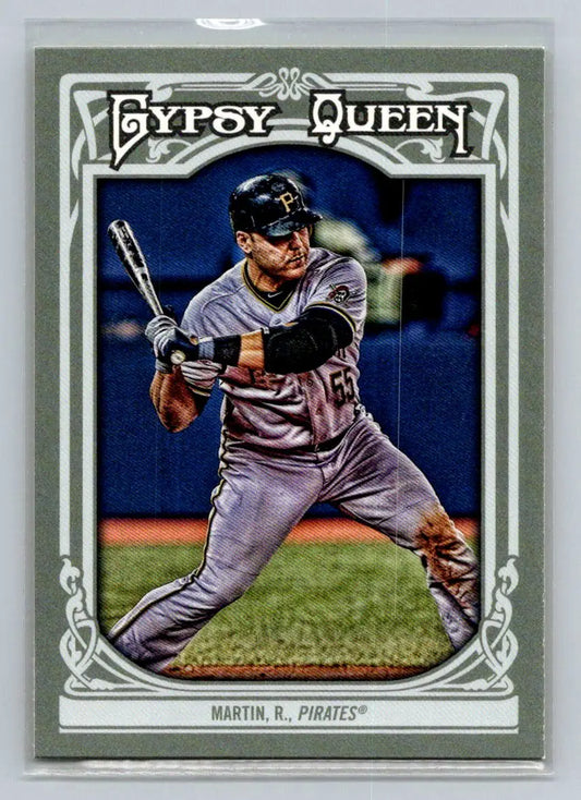 Russell Martin 2013 Topps Gypsy Queen #165 baseball card featuring the Pittsburgh Pirates