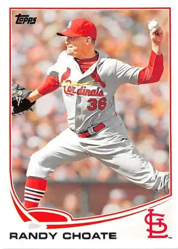 Randy Choate baseball card with original gloss from 2013 Topps Update series