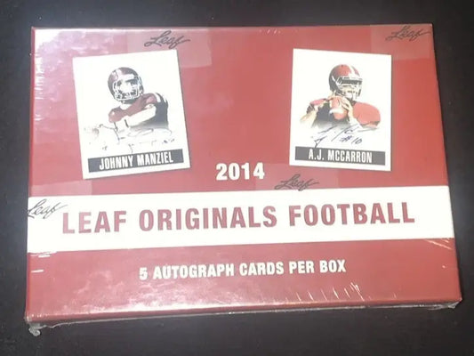 Sealed 2014 Leaf Originals Football box with autographs for collectibles and trading cards
