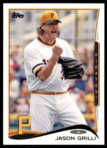 2014 Topps Jason Grilli baseball card with original gloss NM-MT Pirates ID 71950