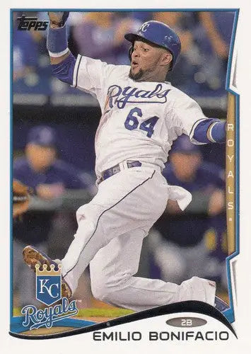 Original gloss Emilio Bonifacio baseball card from 2014 Topps NM-MT Royals ID 19681