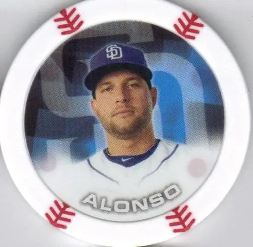 Fernando Alonso baseball token from 2014 Topps Chipz NNO Yonder Alonso Padres card