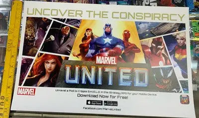 Marvel United uncover conspiracy RPG game promo poster print 11x17
