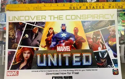 Marvel United Uncover the Conspiracy RPG Game promo poster 11x17 print