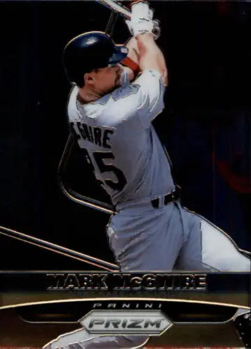 Mark McGwire 2015 Panini Prizm #161 baseball card with original gloss from Cardinals