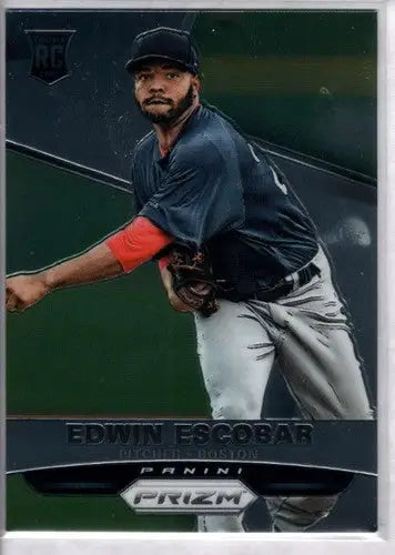 Edwin Escobar baseball card from Panini Prizm Rookies series with original gloss