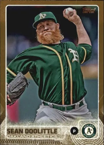 Sean Doolittle baseball card from 2015 Topps Gold original gloss NM-MT
