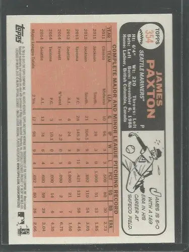 2015 Topps Heritage #354 James Paxton NM-MT Mariners ID:4399 - Trading Cards