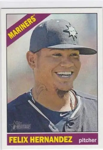 2015 Topps Heritage #462 Felix Hernandez NM-MT SP Mariners ID:4417 - Trading Cards