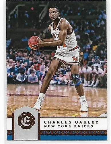 Original gloss Charles Oakley basketball card from Panini Excalibur 2016-17 Simply Sandoval
