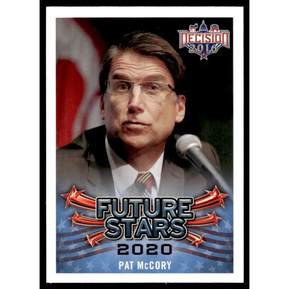 2016 Leaf Decision 2016 #108 Pat McCory NM-MT Political Trading Card