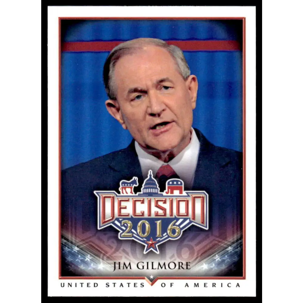 2016 Leaf Decision 2016 #11 Jim Gilmore NM-MT Political Trading Card