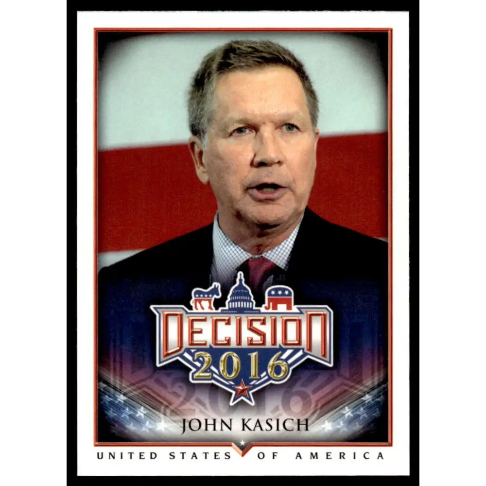 2016 Leaf Decision 2016 #13 John Kasich NM-MT Political Trading Card