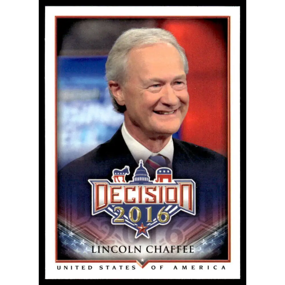 2016 Leaf Decision 2016 #15 Lincoln Chaffee NM-MT Political Trading Card